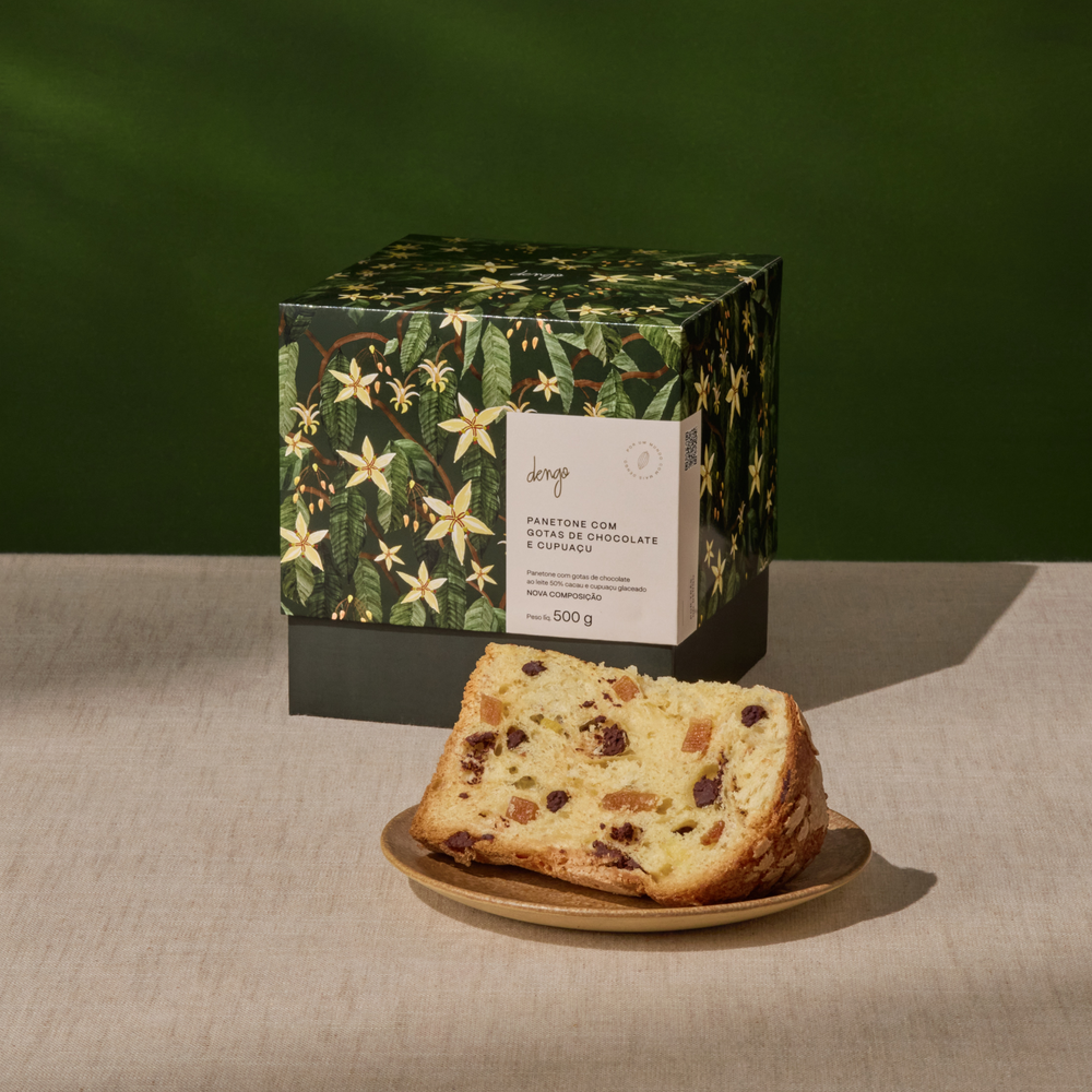 Panettone Cupuaçu & Pépites de Chocolat au lait 50% | 500g